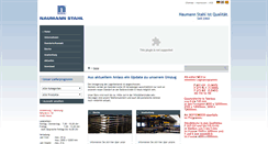 Desktop Screenshot of naumann-stahl.de